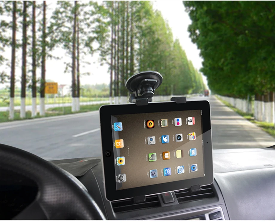 Vmonv планшет Автомобильный держатель Подставка для iPad Air 1 2 iPad Mini 2 3 4 Pro 9,7 10,5 Универсальный стекло для защиты от ветра, автомобильный держатель для 7-11 дюймов samsung Tab