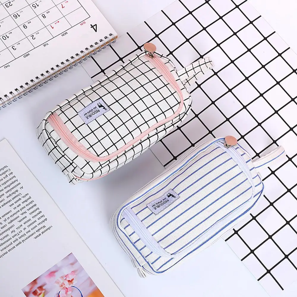 Сетчатый Чехол-карандаш Kawaii estuche escolar двухслойный trousse scolaire stylo школьные принадлежности kalem kutusu astuccio scuola