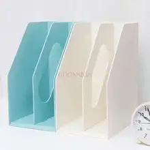 Стойка для файлов, утолщенная пластиковая книжная полка, папка с рамкой для хранения данных, коробка для хранения книг, настольная, модная, офисная, канцелярская, многослойная, для студентов