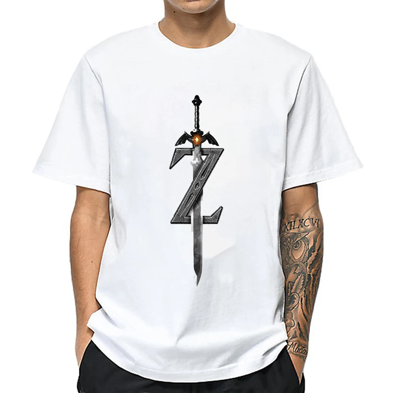 Zelda legend T-shirt pop elements T-shirt casual white black summer fashion T-shirt tops men's T-shirt men t shirt