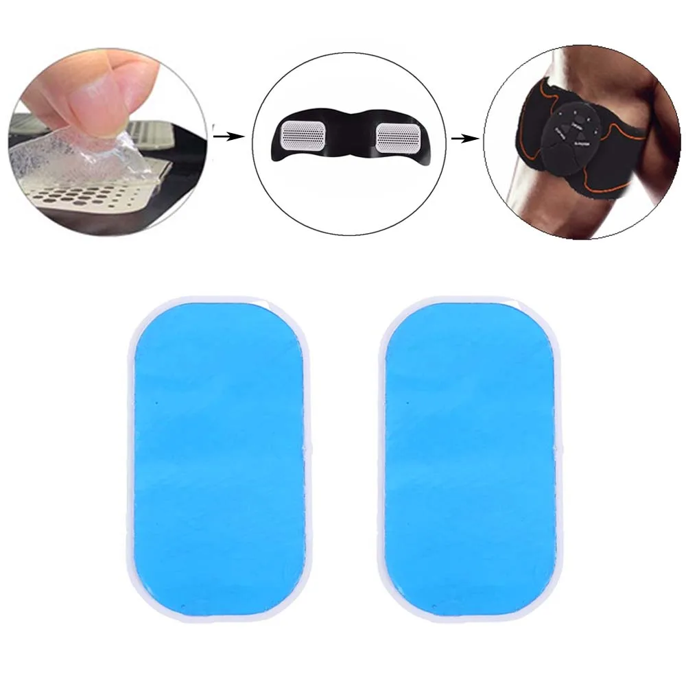 30/40/50Pcs Gel Pads Muscle Trainer Abdominal Stimulator Gel Stickers Portable Fitness Hydrogel Exerciser Replacement Gel Patch