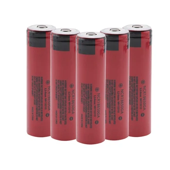 

Panasonic 18650 battery 3500mah 3.7v lithium battery NCR18650GA 3500mah Suitable flashlight battery Pointed