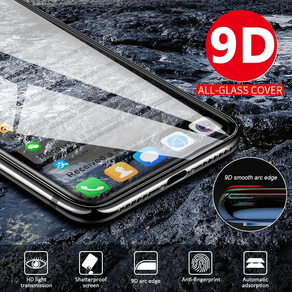 

9D For Xiaomi Note 5 7 6 K20 Pro 4X GO Redmi 7A 6A 5A Ultra Slim Tempered Glass Screen Protector Full Cover Protective Glass