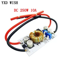 250 w DC-DC conversor de impulso fonte de alimentação móvel de corrente constante 10a dc led driver step up módulo ajustável placa de passo-up