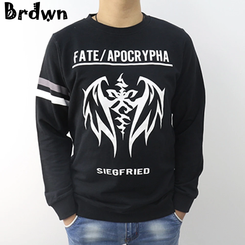 Brdwn Fate stay night Apocrypha heaves Feel Matou Sakura Siegfried Dargon slayer cosplay косплей футболка с длинными рукавами Топы
