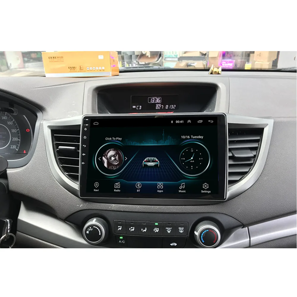Четырехъядерный Android 8,1 Fit HONDA CRV 2012 2013 мультимедийный стерео автомобильный dvd-плеер навигация gps радио