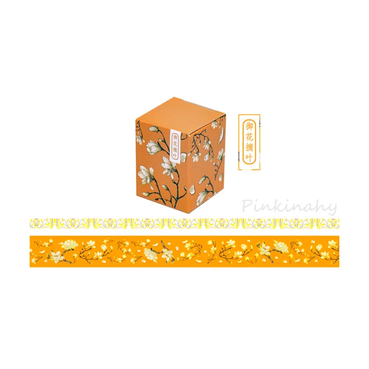 2 шт./лот Ретро Crane Bronzing Серия васи лента DIY планировщик маскирующая лента клейкие наклейки с лентами Декоративные Канцелярские Ленты - Цвет: 10