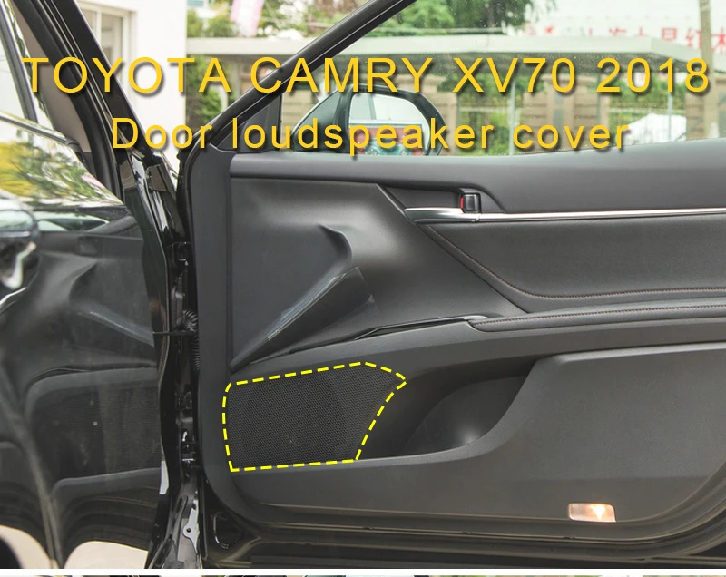 Дверная крышка громкоговорителя ситкер украшение отделка для Toyota Camry XV70 Авто Стайлинг
