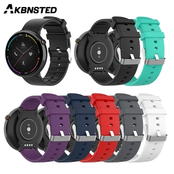 

AKBNSTED For Xiaomi Huami Amazfit Verge Colorful Silicone Watch Band For Amazfit 2 Smart Watch Wristband Replace Accessories