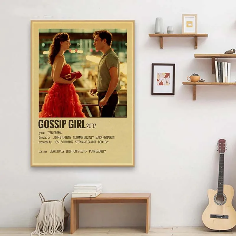 Retro classic movie TV show Harlem Kinzel/Lucifer retro canvas print poster modern art poster room/bar decoration