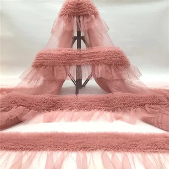 

African 3D Lace Fabric 2020 Embroidered Nigerian Wedding Lace Fabric High Quality French Tulle Lace Fabric For Dress zx83-52