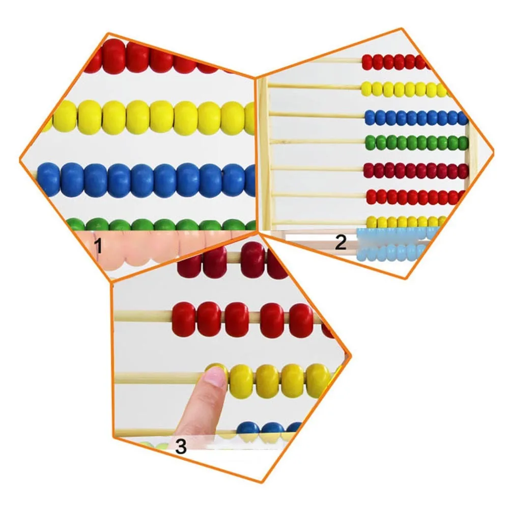 Деревянные для счета игрушка-калькулятор цифры костяшки обучения игрушечные счеты