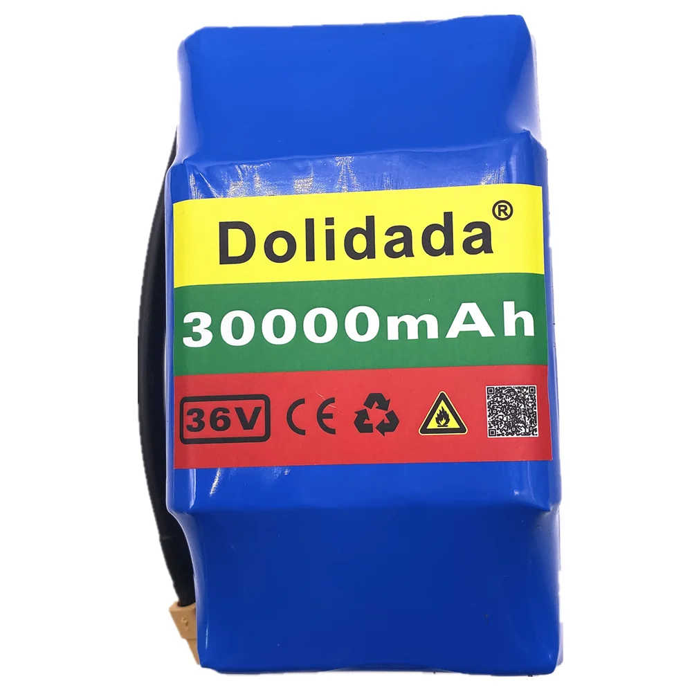 New in 2021 10S2P 36V Rechargeable Lithium-ion Battery 30000mAh Pack for Electric Self-hoverboard Suction Unicycle |