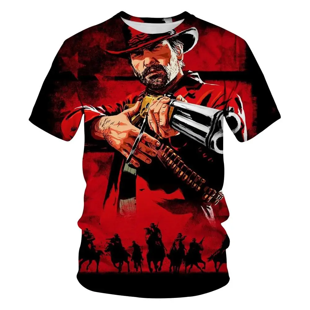 Western Gunner печатная Футболка 2020 хип-хоп с коротким рукавом футболки хип хоп модные