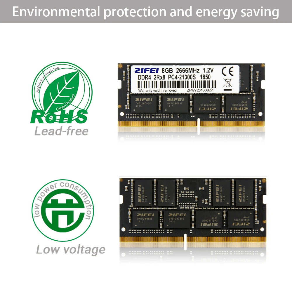 ZiFei оперативная Память DDR4 4 ГБ 8 ГБ 16 ГБ 2133 МГц 2400 МГц 2666 МГц 260Pin SO-DIMM модуль памяти для ноутбука