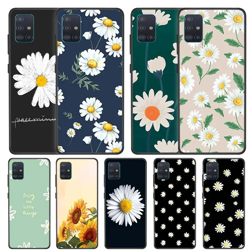 Милые летние Силиконовые чехлы с подсолнухами и цветами для Samsung Galaxy A51 A71 A01 A10 | Бамперы -32987029231