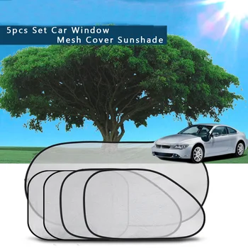 

Windshield Window Mesh Cover Side Sunshade Visor Block Sun Shade W/ 10*Suctions