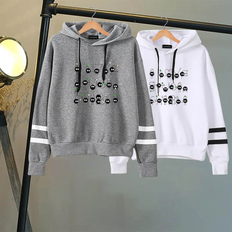 Ghibli Fairydust Kawaii Harajuku Толстовка для женщин милый забавный мультфильм аниме кофты 90s Графический Hoody Femal