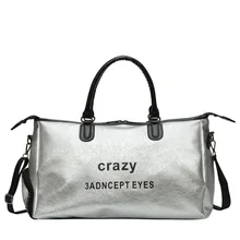 Модная Женская дорожная сумка из искусственной кожи на коротком расстоянии, портативный Багаж, Мужская мягкая кожаная большая Вместительная дорожная сумка, водонепроницаемая сумка для фитнеса