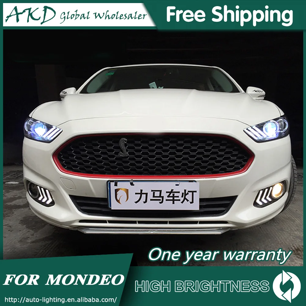 Головной светильник s для автомобиля Ford Fusion 2013- Mondeo DRL Дневной ходовой светильник светодиодный Биксеноновая лампа противотуманный светильник тюнинг автомобильные аксессуары