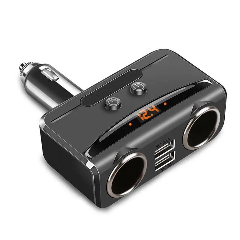 DC 12V Araba Sigara akmak Adapt r 5V3 1A 2 Yollu ift Fi Soket arj 