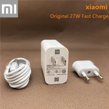 Оригинальное быстрое зарядное устройство Xiao mi 27 Вт usb-адаптер type-C кабель для mi 9 9T Pro 8 Lite 8se 9se Max 3/mi x 3 2 s/Red mi note 8 7 k20 pro