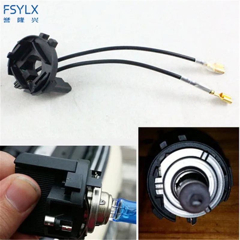

2 X Auto headlight Golf 7 hid xenon headlight bulb holder adapters for VW/Tiguan/Golf 7/ Scirocco/Sharan/Touran