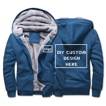 

Dropship DIY Logo Custom Sweatshirt Hoodie Customized Made Printing Hoodies Sweatshirts Jacket Coat Blue & Red Size M-5XL