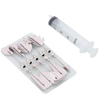 

11Pcs Art Cake Tools 3D Gelatin Jelly Tools Pudding Pastry Nozzles Gelatin Tools Cake Decoration Tool for Kitchen Restaurant Bar