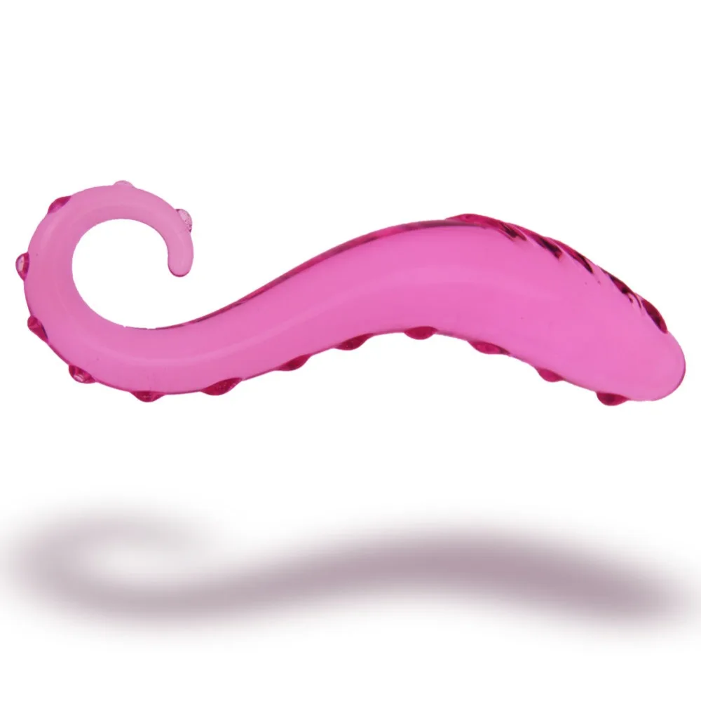 hh020 Glass plug sea horse anal Tentacle Dildo (8)