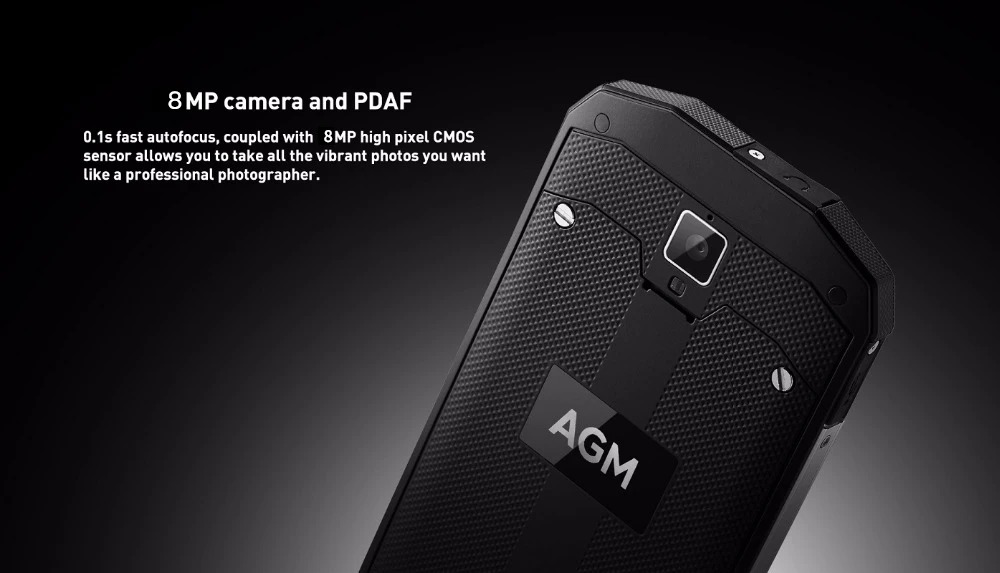 Официальный AGM A8 SE " 2G+ 16G IP68 прочный телефон четырехъядерный 4050 мАч 8MP+ 2MP смартфон Qualcomm MSM8916 мобильный телефон