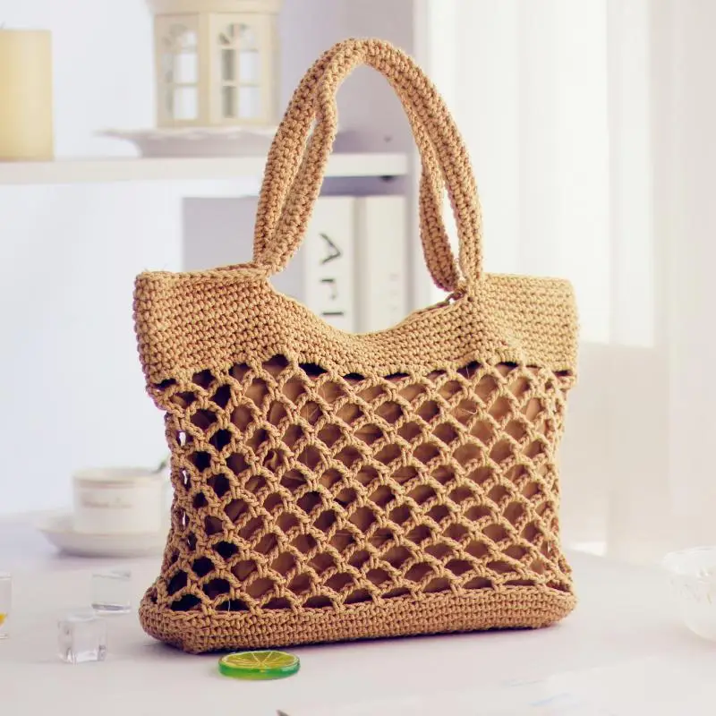 Новинка 2020 Повседневная плетеная Сумка ручной работы летняя пляжная Праздничная