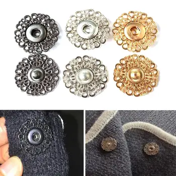 

5pcs Snap Button Clothing Metal Buckle Button Invisible Coat Buckle Button Windbreaker Button Buckle Fastener Clothing Accessori