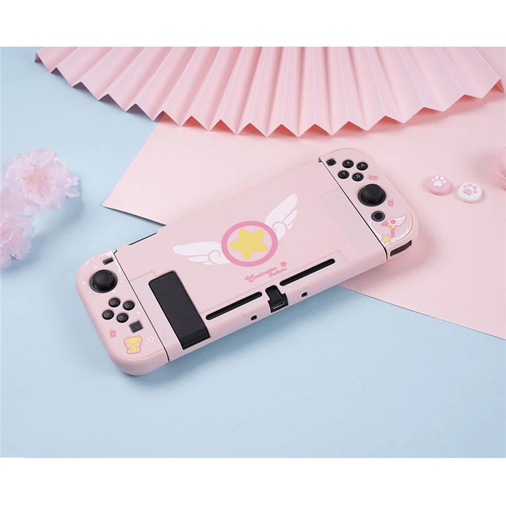 Joy-Con чехол Kawaii Cat розовый защитный корпус крышка Набор для Nintendo переключатель игровой консоли запасные части