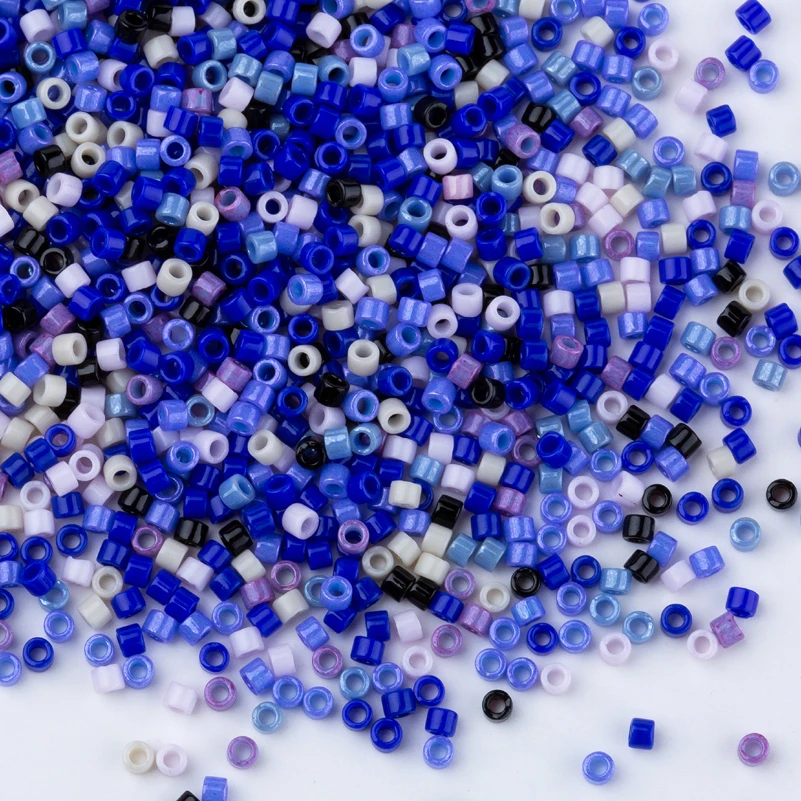 Тайдианские разноцветные бусины Miyuki Delica для бисерного ожерелья 10 г/лот около 2000 штук 1,6x1,3 мм - Цвет: DBMIX27