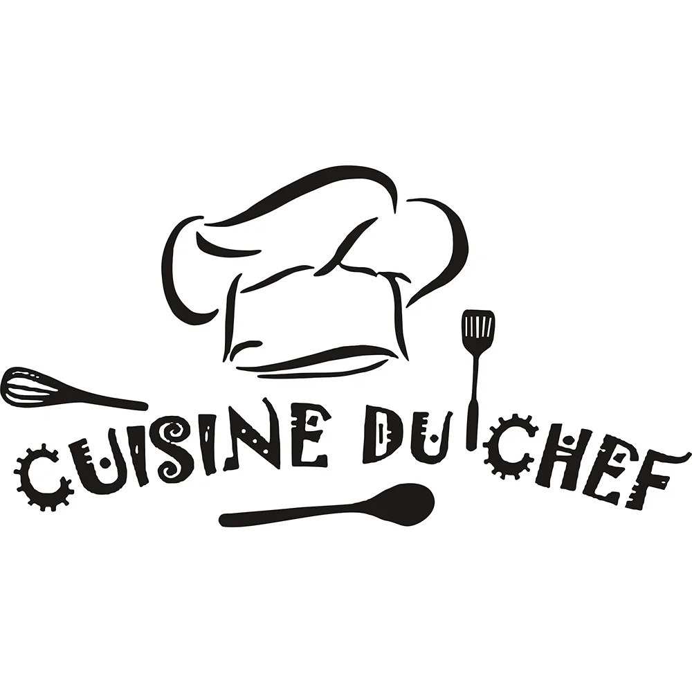 Cuisine du chef french Vinyl Wall Stickers Wallpaper Sticker Mural Art