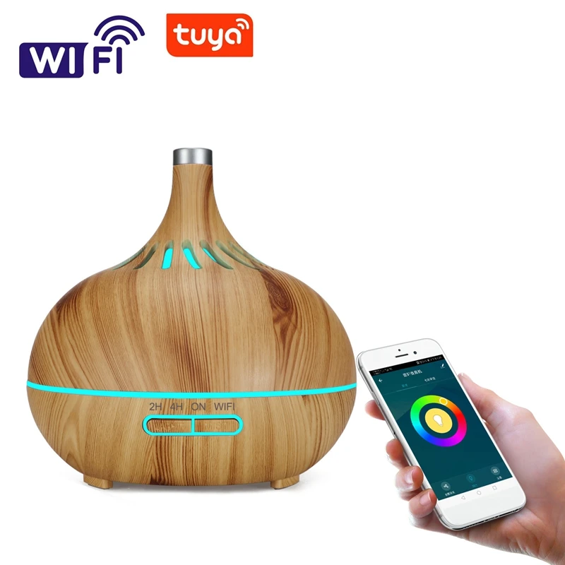 Умный WiFi увлажнитель воздуха диффузор эфирного масла работает с Alexa и Google