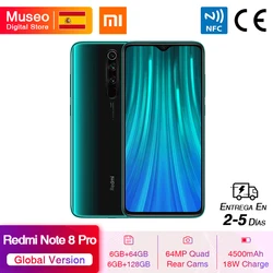 Глобальная версия Xiaomi Redmi Note 8 Pro 64 Гб/128 ГБ ROM 64 мп Quad Camera MTK Helio G90T смартфон 4500 мАч 18 Вт QC 3,0 UFS 2,1