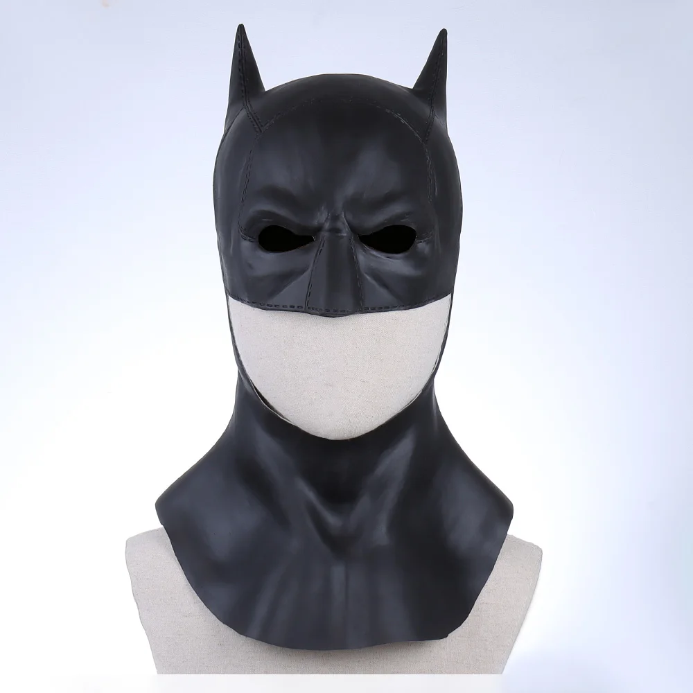 

2021 Batman Mask Bruce Wayne Cosplay Masques Anime Latex Mascarillas Robert Pattinson Batsuit Props For Halloween Carnival Party