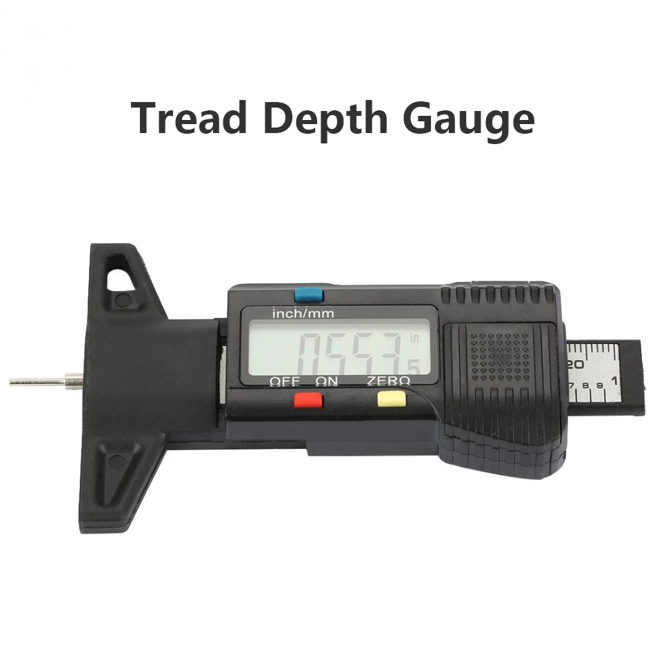 

1 PCS Digital Tread Depth Gauge High Accuracy Tire Tread Tester Gauge Measure Tool With LCD Display Measuring Gauge