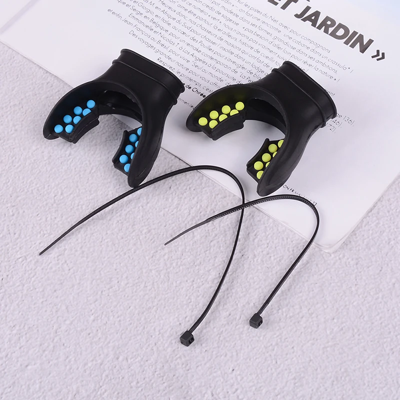 Scuba Diving Silicone 2 Colors Tab Replacement Regulator Snorkel Fit Mouth Piece