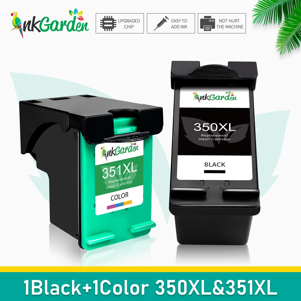 Sostituzione Inkgarden Hp 350 Xl-Compatibile Hp 351 Xl-Cartucce A Colori Rigenerate Hp 350Xl Nero E Hp 351Xl