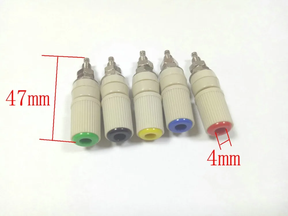 50PCS brass Binding Post For Speaker for 4mm Banana Plug Test Connectors New | Обустройство дома