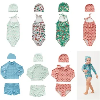 

Girls Flower Bikini 1 piece Swim Wears Baby Girl Clothes Toddler Boy Clothes Haine Bebe Korean Kids Clothes Tricouri Femei