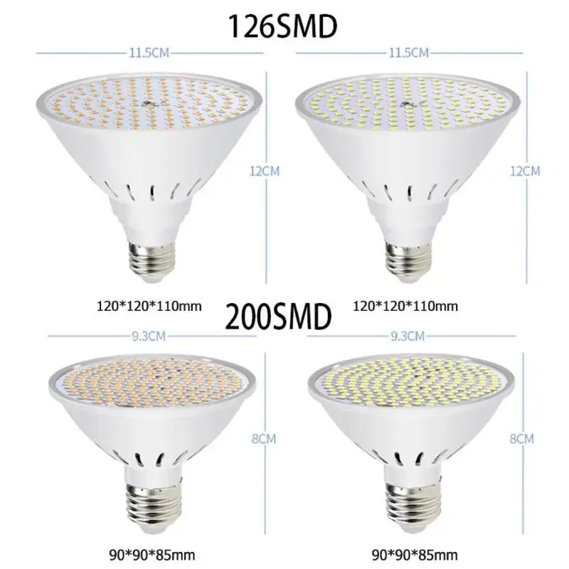 PC LED Lamp Cup Corn Bulbs Glass Indoor SMD2835 Chip E27 7W 220V Spot Lighting Low Power Consumption and High Brightness