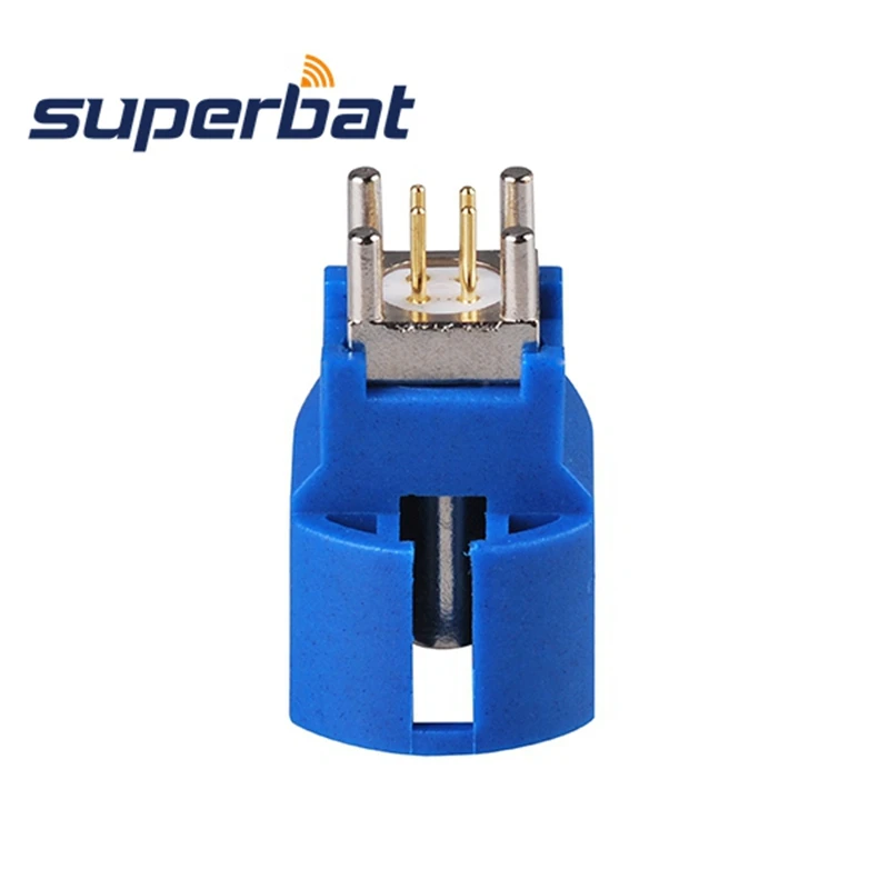 

Superbat Fakra C Female PCB Mount Straight 4 Contact Pin Connector for Blue GPS Telematics or Navigation