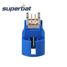 Superbat Fakra C Джек печатного монтажа прямые 4 контактный штырь разъем для синий GPS телематики или навигации Superbat Fakra C Джек печатного монтажа прямые 4 контактный штырь разъем для синий GPS телематики или навигации