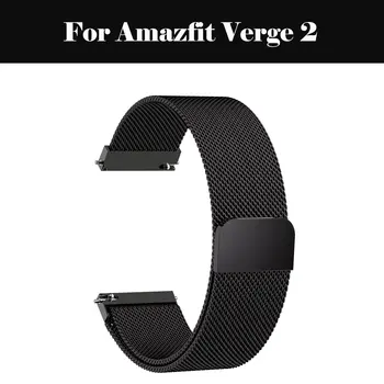 

Milanese Loop Wrist Strap 18mm 20mm 22mm 24mm Stainless Steel Watch Band Bracelet Buckle Belt For Amazfit Verge 2