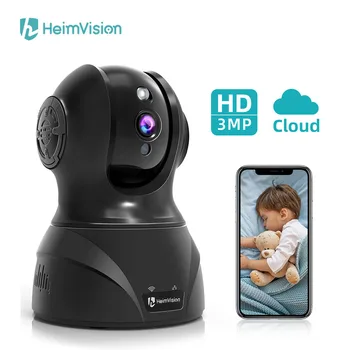 

HeimVision HM302 3MP IP Camera Indoor WiFi Pet Camera Baby/Nanny Monitor Night Vision Works with Alexa Wireless Security Camera