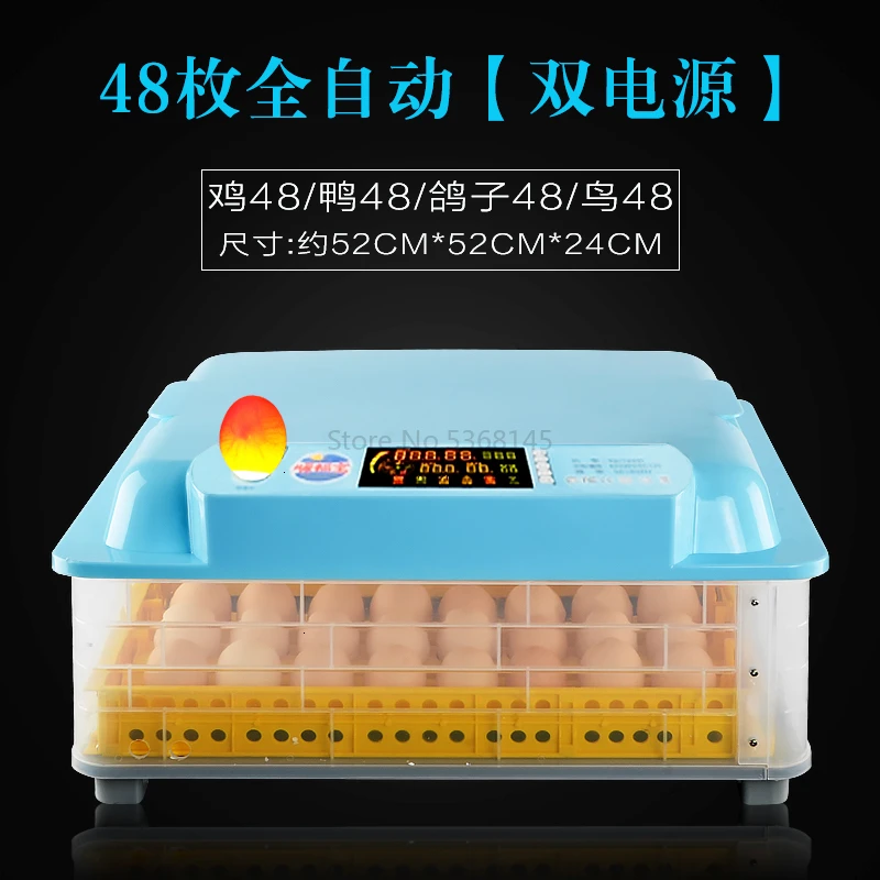 Полностью автоматический инкубатор для яиц, китайская водяная кровать Incubadora Couveuse, термостат для инкубатора, 12 В/220 В - Цвет: Dark Grey
